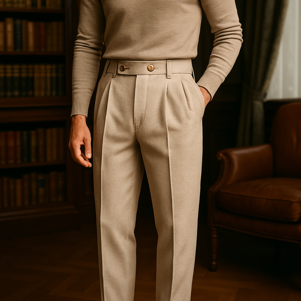 Calça Cavallier Dobrada – Alfaiataria Clássica